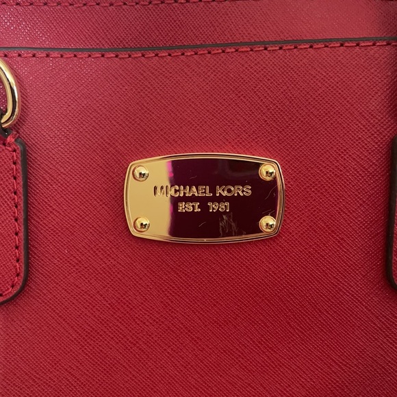 Red Michael Kors Purse - Picture 4 of 10